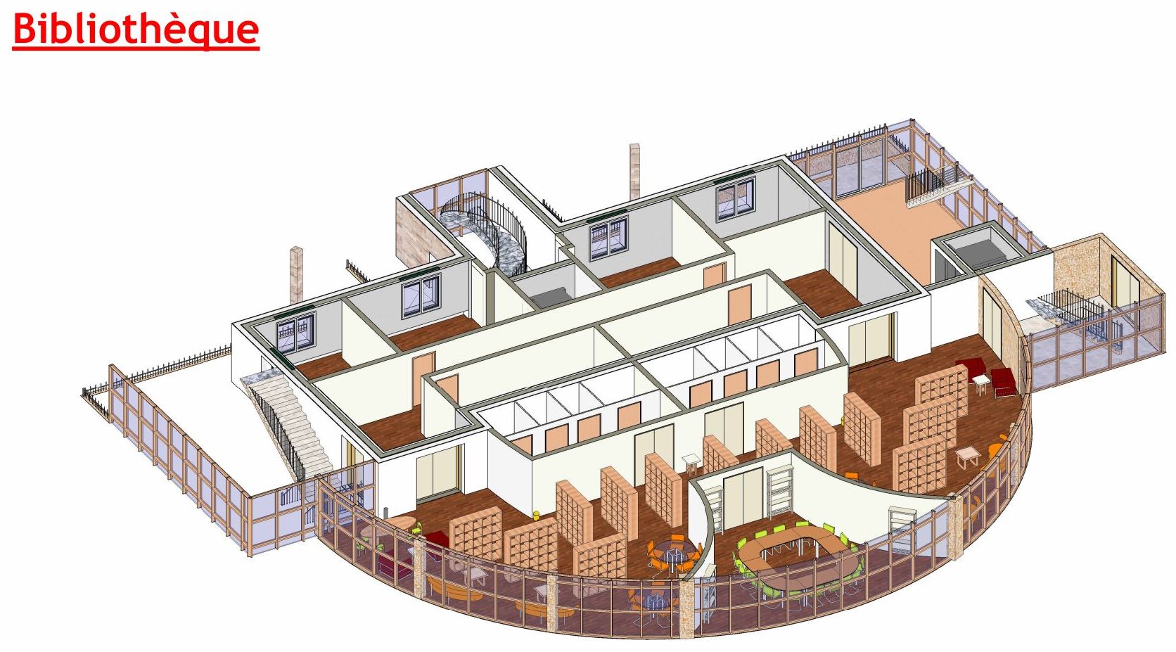 Structure remodélisée dans Revit à partir du nuage de points